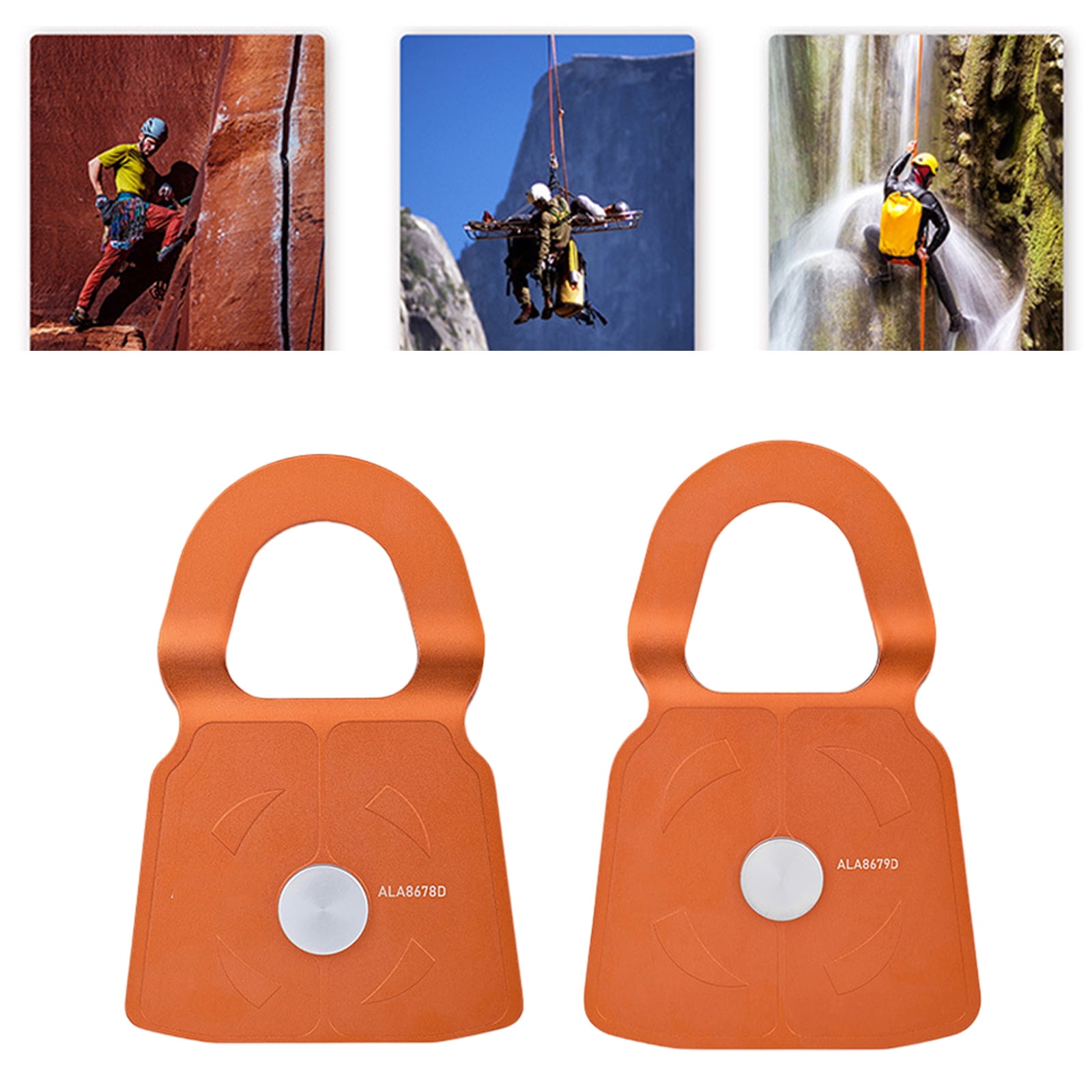 High Capacity Swivels Pulleys 360 Rotation Multifunctional Outdoor Pulleys for Hiking and Travel with Quick Installation