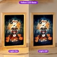 thumbnail image 2 of Happy Halloween Vampire Boxer BOO with Pumpkins Fun and Spooky Acrylic Plaque with Wood Photo Frame Box Boxers Dog Lover Gifts Idea Light Box - 00018, 2 of 5