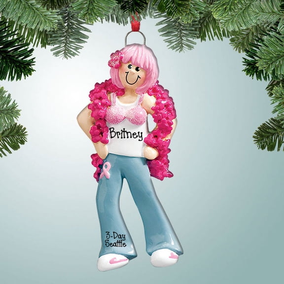 Cancer Walk Personalized Christmas Ornament DO-IT-YOURSELF