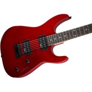 Jackson JS Series Dinky JS11 Electric Guitar - Metallic Red Bundle with Instrument Cable, Strap, Tuner, Picks, and Austin Bazaar Instructional DVD