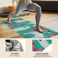 thumbnail image 4 of Great Pyrenees Dog and Pioneer Flower Hot Yoga Mat Towel Non Slip for Hot Yoga - Quick-Drying Yoga Mat Cover with 4 Corner Pockets with Travel Bag - Hot Yoga Towel Non Slip 70"x26", 4 of 6