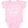 thumbnail image 3 of Inktastic I Love My Daddy in White Chalk Heart Boys or Girls Baby Bodysuit, 3 of 5