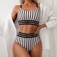 thumbnail image 4 of Sngxgn Bikini Set for Women Knotted High Waisted Swimsuit Two Piece Bathing Suit(Coffee,XL), 4 of 5