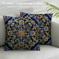 thumbnail image 3 of Nawypu  Throw Pillow Covers Watercolor Pattern Ceramic Tiles and Oriental Vintage Round Colorful Painting Decor Pillow Cases Home Decorative Square Pillowcases, 3 of 5