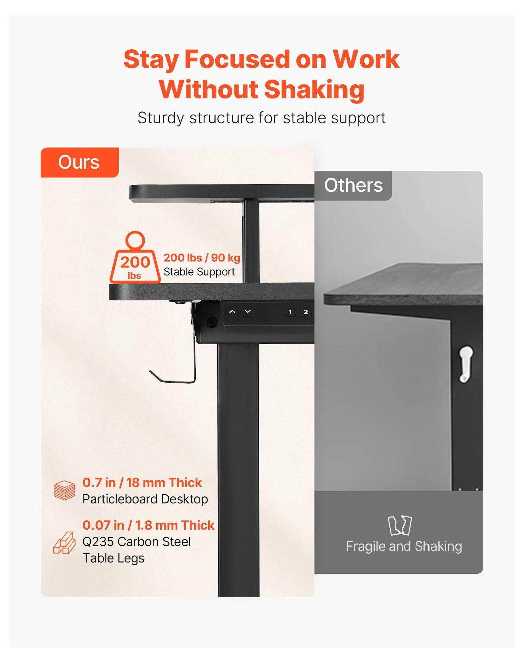 L Shaped Desk Electric Adjustable Height Corner Desk with Keyboard Tray, 63.1" Gaming Desk, Standing Desk with LED Lights & Power Strip, Home Office Computer Desk