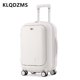 thumbnail image 2 of KLQDZMS ABS + maleta para PC con apertura frontal, maleta de embarque para ordenador portátil, cubierta de carrito con carga USB, equipaje de cabina para mujer de 18 "20" 24 pulgadas, 2 of 4