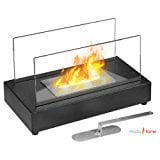 Vigo Table Top Ethanol Fireplace Black