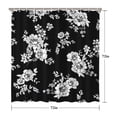 thumbnail image 5 of Pioneer Flower Floral Print Pattern Shower Curtain 72"x72" ,Bathroom Decorative Shower Curtains Set with 12 Hooks,Modern Waterproof Washable Shower Curtain, 5 of 6