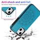 thumbnail image 3 of Funda para iPhone 14 con tarjetero de piel sintética con estampado de flores de datura, 3 of 5