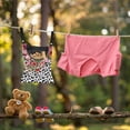 thumbnail image 3 of ZIATUBLE Cow Print Clothes Pin Hanging Bag Flower Storage Hanging Organizer Easy to Use Hanging Clothes Pins Bag Holder Outdoor Washable Clothes Pin Bag to Hang On Line, 3 of 7