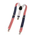 thumbnail image 1 of Xuanheng 3-5pack Unisex Printed Webbing Suspender Adjustable Galluse for Child the Union 3 Pcs, 1 of 8