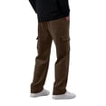 thumbnail image 5 of UDAUDU Men's Cargo Sweatpants Wide Leg Comfortable Fleece Casual Joggers Cotton Baggy Loose Fit Drawstring Elastic Waist Pants with Pockets Brown 2XL, 5 of 7