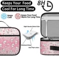 thumbnail image 4 of Kawaii Cat and Tea Pink Pattern Insulated Lunch Bag Teens,Bento School Lunch Bag for Teens for Work,Picnic or Travel 10.6x7.7x4.3 Inches,12 Can Capacity, 4 of 6