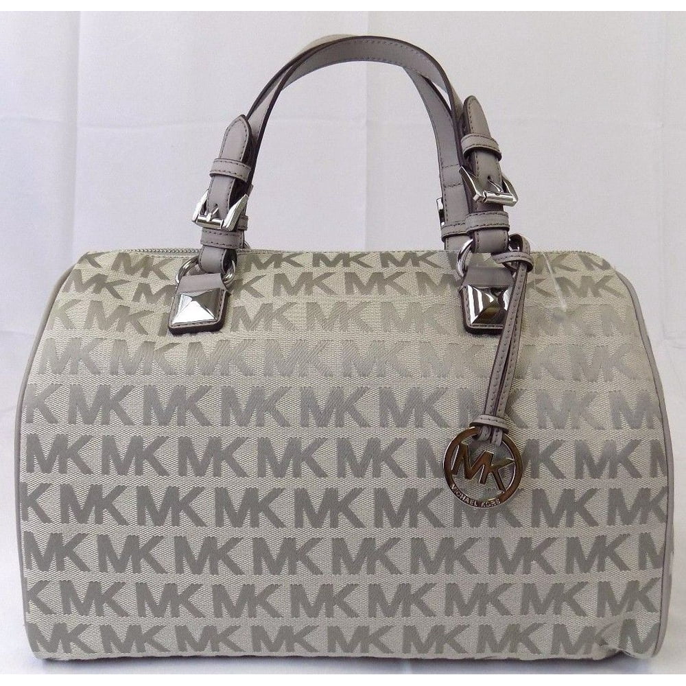 Michael Kors - NEW MICHAEL KORS GRAYSON LARGE SATCHEL LIGHT GREY