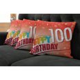 thumbnail image 5 of Ambesonne Abstract Throw Pillow Cover 4 Pack, Happy Party Words, 16", Multicolor, 5 of 5