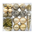 thumbnail image 2 of Hwkond Christmas Decorations Indoor 44pc Electroplated Plastic Christmas Ball Set, 2 of 8
