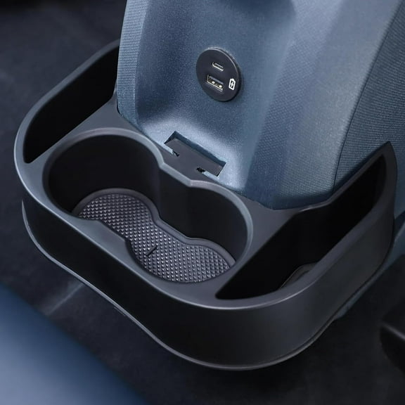 Rear Cup Holder Expander Organizer Tray Compatible with Ford Maverick 2022-2024 Car Seat Rear Dual Cup Holder