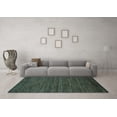 thumbnail image 3 of Ahgly Company Indoor Round Oriental Light Blue Modern Area Rugs, 7' Round, 3 of 4