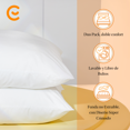 thumbnail image 4 of Pack 2 Almohadas Emma Confort | King Size 40X80 cm | Microfibra Aerosoft, 4 of 9