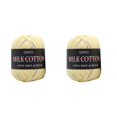 thumbnail image 1 of Moyic Hilo de 3 capas para tejer a mano, 50g por bola, bufanda, Almohada, manta, ganchillo, , algodón de leche 21 # 2Conjunto, 1 of 6