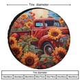 thumbnail image 2 of Heavy Duty Spare Tire Cover 13inch Red Truck Sunflowers And Maple Leaves Camping Wheel Protectors Tyre Covers Weatherproof Wheel Covers Thanksgiving Autumn for Fit for SUV Truck Travel Trailer, 2 of 8