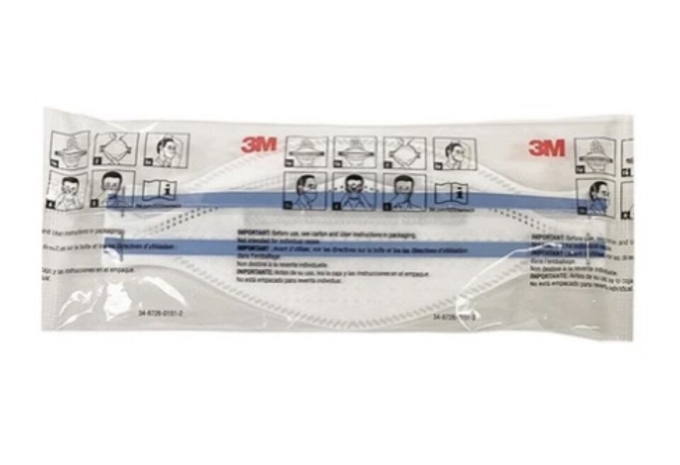 3M™ Aura 9205+ N95 NIOSH Protective Disposable Face Mask Particulate Respirator- 100 PACK