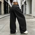 thumbnail image 6 of Luvrsol Women Sweatpants Wide Leg Pants Elastic Waist Loose Fit Daily Casual Active Trousers S-2XL, 6 of 7