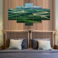 thumbnail image 3 of TISHIRON 5PCS Framed Canvas Wall Art Set,60"x32" Grassland Natural Scene Canvas Art Decor, 3 of 7