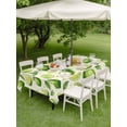 thumbnail image 4 of Outdoor Tablecloth with Umbrella Hole for Patio/Picnic/Party/Camping, Green Lemons Waterproof Table Cloth Rectangle Table Cover Washable, Summer Tropical Leaves Beige (52"x 70"), 4 of 8