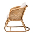 thumbnail image 3 of bali & pari Niko Bohemian Light Honey Rattan Arm Chair, 3 of 6