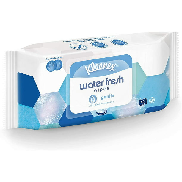 Kleenex Water Wipes Sheets, 40 Pack of 12 - Walmart.com