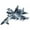 Su 35 Gray, variant on HILABEE Aircraft Model Playset with Light & Sound Collectables Tabletop Decor Diecast Pull Back Fighter Jet Fighter for Christmas Present Kids Toy Su 35 Brown