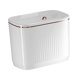 thumbnail image 3 of Cubo de basura colgante, cubo de basura para baño, montaje en pared, contenedor de basura, ahorro de espacio, contenedor de basura para estudio, casa, Corto Blanco mayimx Papelera de baño, 3 of 9