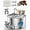Bowl+10 Filter, variant on Dog Water Bowl, Quad-Purification & Continuous Circulating Flow, 108oz/3.2L Wireless Stainless Steel, Easy-to-Clean and Quiet Operation for Dogs and Cats