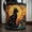 #3, variant on Quilted Laundry Hamper With Practical Handles, Boho Floral Cat Pattern Storage Basket, Large Capacity Clothes Organizer For Bedroom And Laundry Room