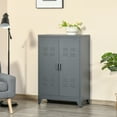 thumbnail image 2 of Industrial Storage Cabinet, Steel Garage Cabinet with Double Doors and Adjustable Shelves, Gray, 2 of 6