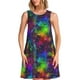 thumbnail image 1 of Fotbe Bright Universe Vestido de Verano sin Mangas para Mujer – Vestido Midi Línea A, Estilo Camiseta Floral, Vestido Playero Casual y Fluido, 1 of 7