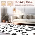 thumbnail image 2 of ODIKA 5'x7' Machine Washable Non-Slip Area Rug, Modern Farmhouse with Irregular Spotted Motifs and Artistic Splatter Accents High Traffic Rug, Black, 322499, 2 of 7