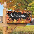 thumbnail image 5 of Autumn Fall Mailbox Cover Magnetic Welcome Maple Leaf Mailbox Wraps Post Letter Box Cover for Garden Yard Home Decor Standard Size 21" x 18", 5 of 6