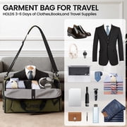Convertible Garment Duffel Bag with Shoulder Strap, Foldable Duffle Bag for Men Women, 2-in-1 Hanging Suitcase Suit Travel Bag, Green - GB261