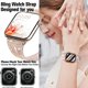 thumbnail image 5 of Correa de reloj delgada y brillante CHAO Compatible con Apple Watch 38 mm 40 mm 41 mm para mujer, 5 of 5