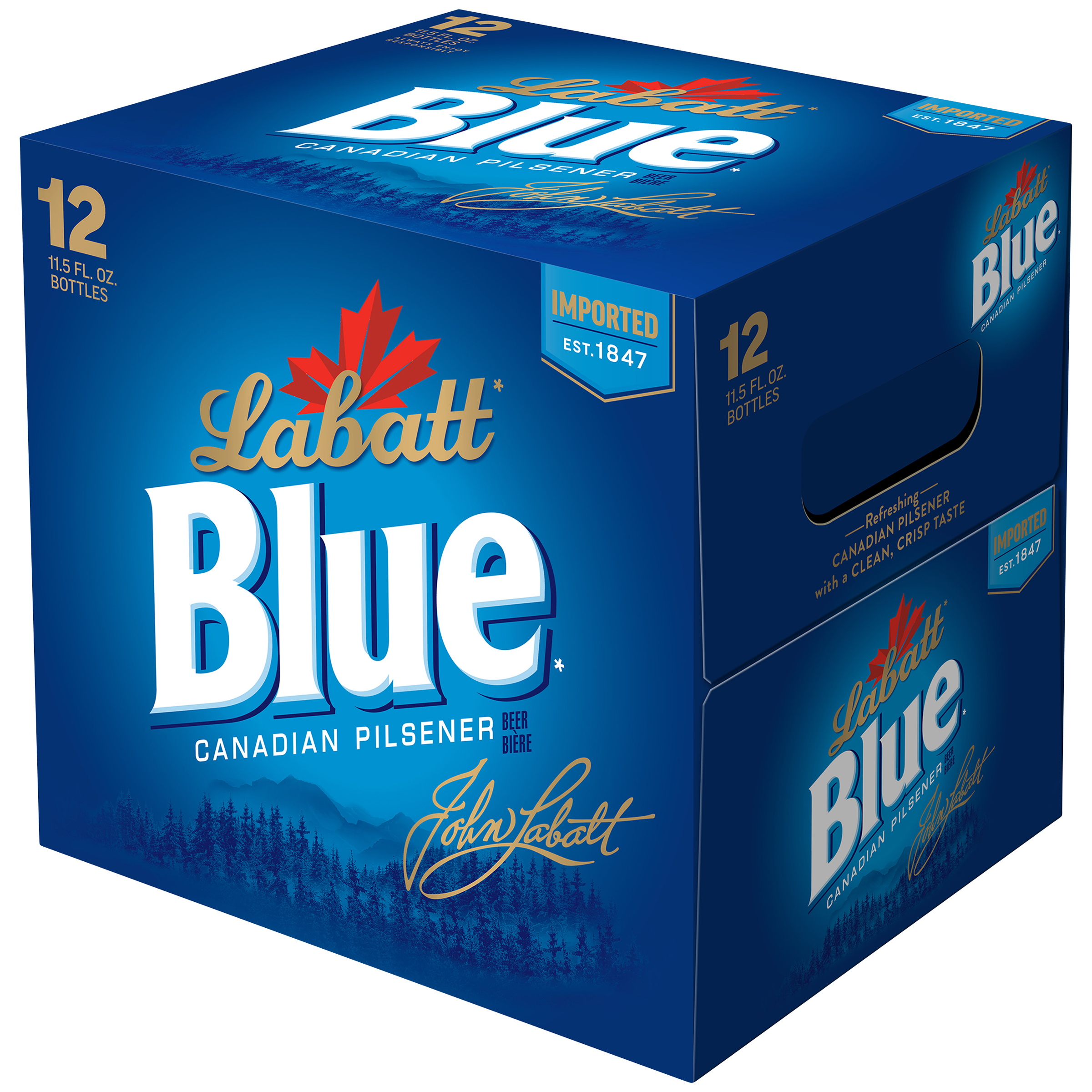 Labatt Blue Canadian Pilsener 12 Pack 11 5 Fl Oz Walmart 