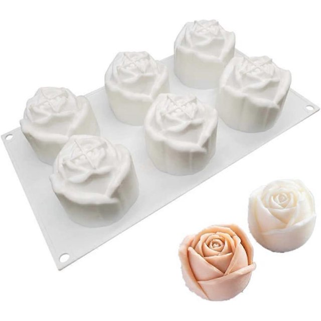 Moldes con Forma de Rosas KAIYANG Adornos para Bodas Postres Jabón