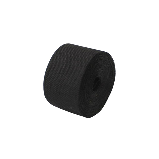 Bearachild Cinta de arpillera de 5CM, manualidades DIY de lino, varios colores, rollo de tejido ecológico ligero, decoraciones de fiesta cosidas Kits de decoración para fiestas Negro