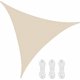 thumbnail image 1 of Waterproof Triangular Shade Sail, Breathable HDPE Shade Cloth UV Ray Protection, Resistant and Breathable for Garden Terrace Camping Party Swimming Po, 1 of 5