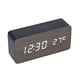 thumbnail image 1 of Pantalla LED de temperatura de tiempo de control de sonido de reloj despertador digital electrónico de madera de bambú inteligente Sweethay DZ4616-05, 1 of 2