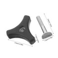 thumbnail image 7 of WHAMVOX 3pcs Useful Lawn Trimmer Handle With Triangular Plastic Grip Fits Most Garden Tools Secure Knob Bolt For Lawn And Garden Care, 7 of 7