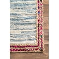 thumbnail image 4 of nuLOOM Elena Braided Border Jute Runner Rug, 2 6" x 8, Light Blue, 4 of 4