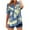 Khaki, variant on Women's V-Neck Button Down Tee Short Sleeve Tie Dye Ombre Top Loose Fit Casual Summer Blouse Comfortable for Everyday