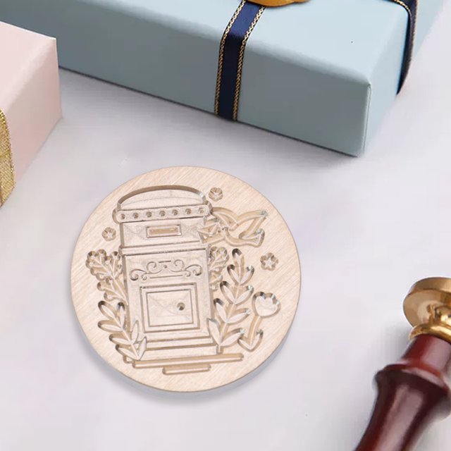 Cabeza De Sello Cabeza de cobre de sello de 25 mm Cabeza de cobre de forma redonda clásica para tarjeta de boda (SG113)
